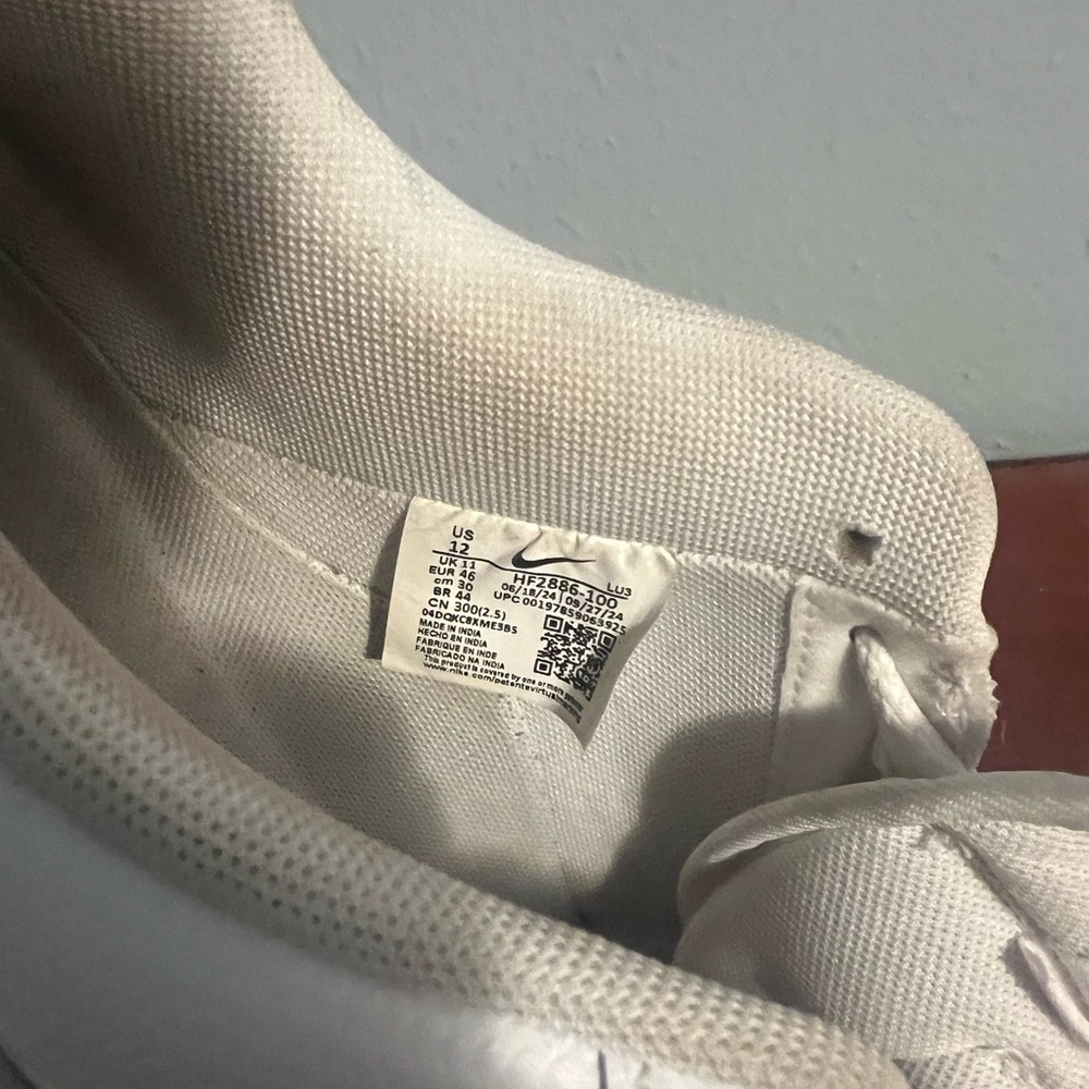 Nike Air Force 1 White Sneakers - Picture 6 of 7